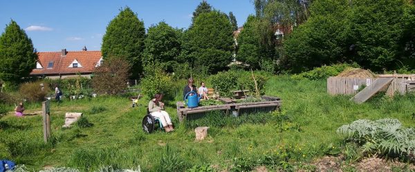 Les bacs surélevés du Jardin Collectif